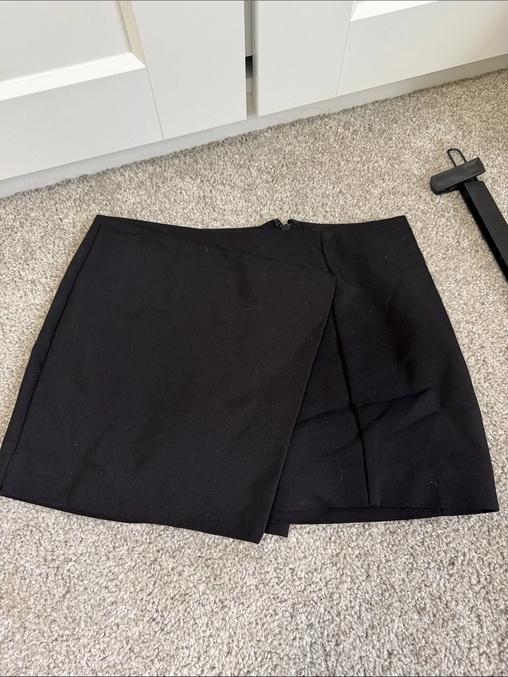 Express Classic Black Wrap Mini Skort